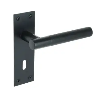 H2251BM - Hunta Levada Linear Lever Lock on Flat Plate Matt Black