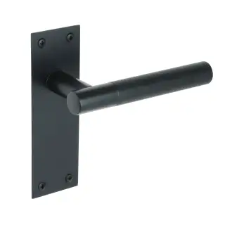 H2252BM - Hunta Levada Linear Lever Latch on Flat Plate Matt Black
