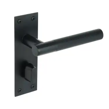 Click Here To Enlarge This Photo Of H2253BM - Hunta Levada Linear Lever Bathroom on Flat Plate Matt Black