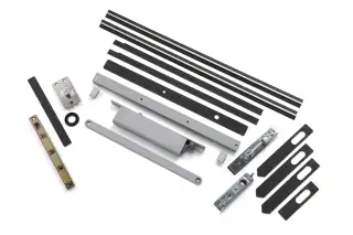 ITS&period;11204&period;DAX&period;FLFR&period;SE - Rutland Size 2-4 Double Action Concealed Cam Action Door Closer inc Pivots and Intumescent &lpar;FD30&sol;60 Certified&rpar; - Silver
