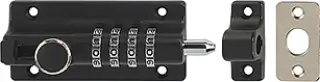 AR-CB-BLK Hoppe Arrone Combination Locking Bolt &lpar;20mm Throw&rpar; - Black &lpar;50031016&rpar;
