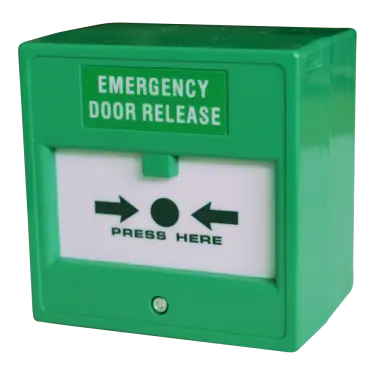 Click Here To Enlarge This Photo Of AS8034 - ASEC Call Point - Green Double Pole - Resettable