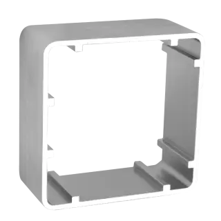 AS8002 - ASEC 38mm 1 Gang Surface Housing - Stainless Steel