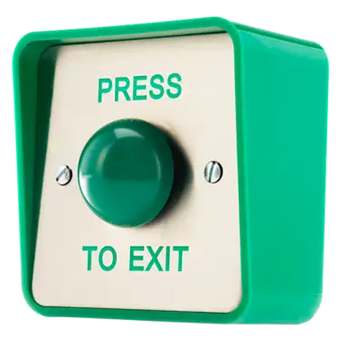 Click Here To Enlarge This Photo Of L33153 - ICS Exit Button Green Dome Surface Fitting 1 Gang Low Duty - DRB044S-SS-PTE
