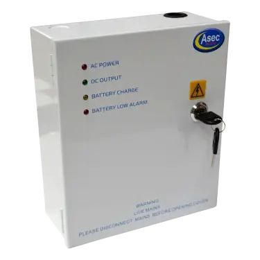 Click Here To Enlarge This Photo Of AS10725 - ASEC Boxed Power Supply - 12VDC 3 Amp