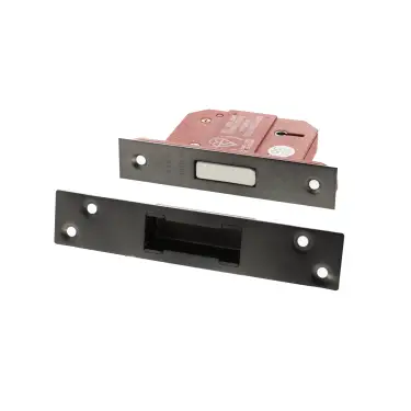 Click Here To Enlarge This Photo Of Atlantic - ALKDEAD5LK25MBN British Standard 5 Lever Key Deadlock 2&period;5" - Matt Gun Metal