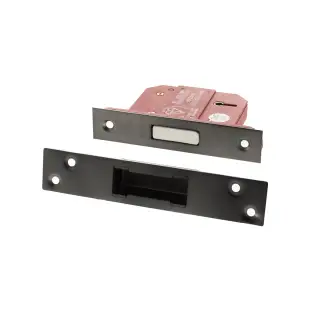 Atlantic - ALKDEAD5LK25MBN British Standard 5 Lever Key Deadlock 2&period;5" - Matt Gun Metal