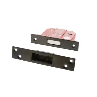 Atlantic - ALKDEAD5LK25UDB British Standard 5 Lever Key Deadlock 2&period;5" - Urban Dark Bronze