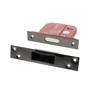 Atlantic - ALKDEAD5LK3BN British Standard 5 Lever Key Deadlock 3" - Black Nickel