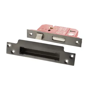 Click Here To Enlarge This Photo Of Atlantic - ALKSASH5LK25MBN British Standard 5 Lever Key Sashlock 2&period;5" - Matt Gun Metal