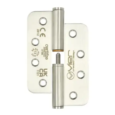Click Here To Enlarge This Photo Of VLH243-13-RH-RS Zoo Hardware Vier Grade 13 CE Fire Rated Lift Off Hinges &lpar;Right Hand&rpar; 102x 76 x 3mm &lpar;Radius&rpar; Satin Stainless Steel