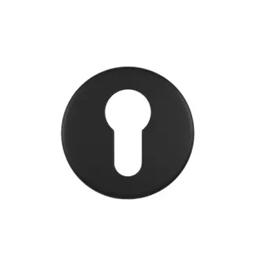 Click Here To Enlarge This Photo Of ZCS2001G36PCB Zoo Hardware Euro Profile Escutcheon - 53mm x 6mm- Grade 201 - Powder Coated Black