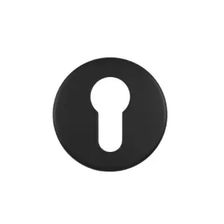 ZCS2001G3PCB Zoo Hardware Euro Profile Escutcheon - 52mm x 8mm &lpar;Grade 201&rpar; Powder Coated Black