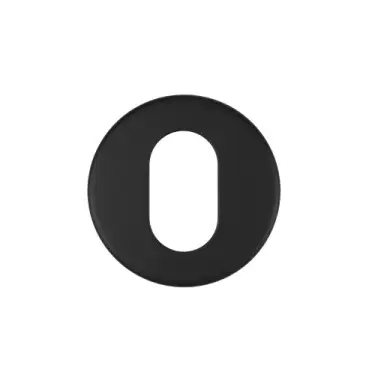 Click Here To Enlarge This Photo Of ZCS2003G36PCB Zoo Hardware Oval Profile Escutcheon - 53mm x 6mm &lpar;Grade 201&rpar; Powder Coated Black