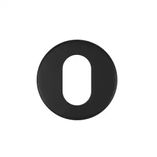 ZCS2003G3PCB Zoo Hardware Oval Profile Escutcheon - 52mm x 8mm &lpar;Grade 201&rpar; Powder Coated Black