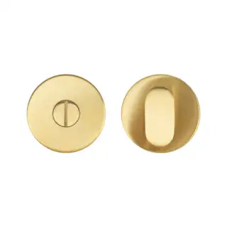 ZCS2005G3PVDSB Zoo Hardware Peanut Thumbturn and Release - 52mm x 8mm &lpar;Grade 201&rpar; PVD Satin Brass
