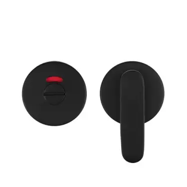 Click Here To Enlarge This Photo Of ZCS2008IG36PCB Zoo Hardware Accessible Peanut Thumbturn and Release with Indicator - 53mm x 6mm &lpar;Grade 201&rpar; Powder Coated Black