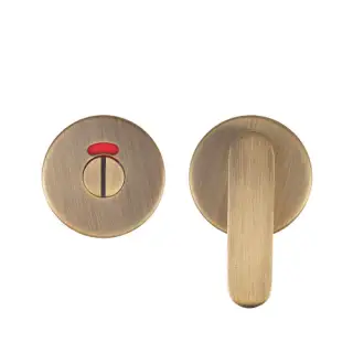 ZCS2008IG3AB Zoo Hardware Accessible Peanut Thumbturn and Release with Indicator - 52mm x 8mm &lpar;Grade 201&rpar; Antique Brass