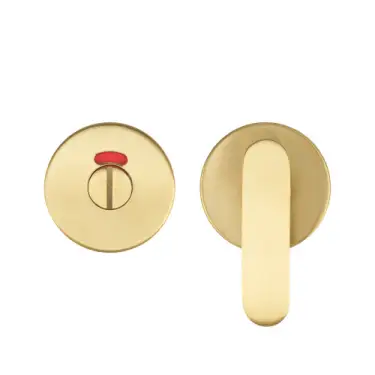 Click Here To Enlarge This Photo Of ZCS2008IG3PVDSB Zoo Hardware Accessible Peanut Thumbturn and Release with Indicator - 52mm x 8mm &lpar;Grade 201&rpar; PVD Satin Brass