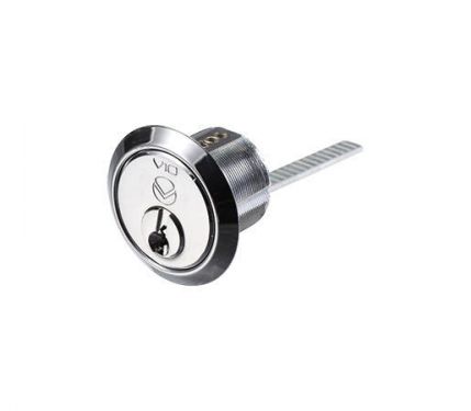Click Here To Enlarge This Photo Of V10RMC20PCE - Zoo Hardware Vier V10 Universal Rim Cylinder Polished Chrome