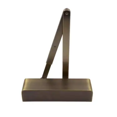 Click Here To Enlarge This Photo Of ZDC0024A-AB Zoo Hardware Power Size 2-4 Overhead Door Closer with Matching Arm and Semi Radius Cover - Antique Brass Finish
