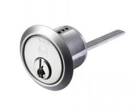 Click Here To Enlarge This Photo Of V10RMC20SCE - Zoo Hardware Vier V10 Universal Rim Cylinder Satin Chrome