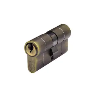 V5EP60DABKTD Zoo Hardware Vier 5 Euro Profile 60mm Double Cylinder Keyed to Differ - Antique Brass Finish