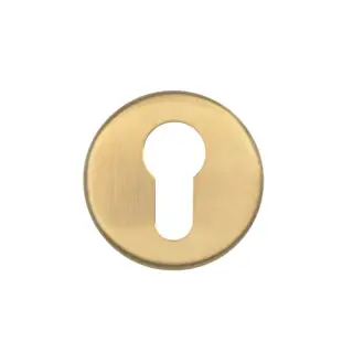 ZCS2001G3PVDSB Zoo Hardware Euro Profile Escutcheon - 52mm x 8mm &lpar;Grade 201&rpar; PVD Satin Brass