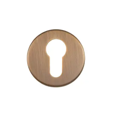 Click Here To Enlarge This Photo Of ZCS2001G3AB Zoo Hardware Euro Profile Escutcheon - 52mm x 8mm &lpar;Grade 201&rpar; Antique Brass