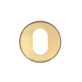 ZCS2003G3PVDSB Zoo Hardware Oval Profile Escutcheon - 52mm x 8mm &lpar;Grade 201&rpar; PVD Satin Brass