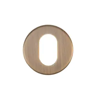 ZCS2003G3AB Zoo Hardware Oval Profile Escutcheon - 52mm x 8mm &lpar;Grade 201&rpar; Antique Brass