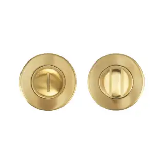 ZCS2004G3PVDSB Zoo Hardware Thumbturn and Release - 52mm x 8mm &lpar;Grade 201&rpar; PVD Satin Brass