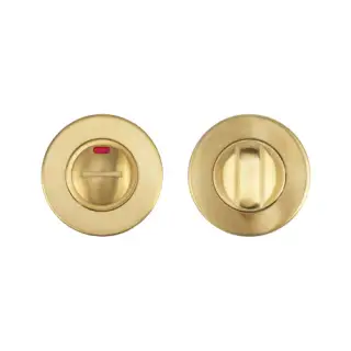 ZCS2004IG3PVDSB Zoo Hardware Thumbturn and Release with Indicator - 52mm x 8mm &lpar;Grade 201&rpar; PVD Satin Brass