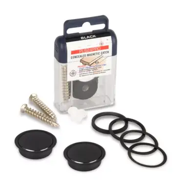 Click Here To Enlarge This Photo Of PLS24PROBLK Precision Heavy Duty Concealed Magnetic Catch 24mm - Black
