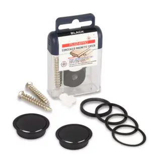 PLS24PROBLK Precision Heavy Duty Concealed Magnetic Catch 24mm - Black