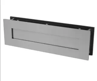 BLU Performance Classic Sleeved Letter Plate&comma; 330 x 100mm&comma; Up to 68mm Door Thickness&comma; 316 Satin Stainless Steel &lpar;LP430-SSS&rpar;