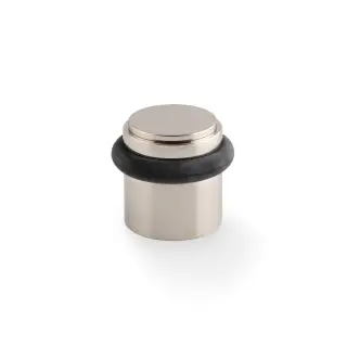 AW639PPN - Alexander & Wilks Brunel Plain Floor Mounted Door Stop - Polished Nickel
