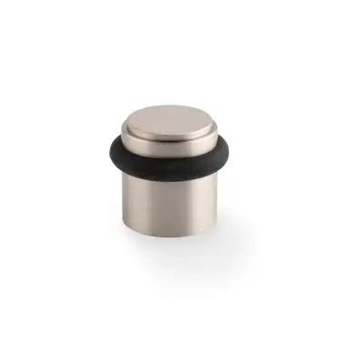 Click Here To Enlarge This Photo Of AW639PSN - Alexander & Wilks Brunel Plain Floor Mounted Door Stop - Satin Nickel