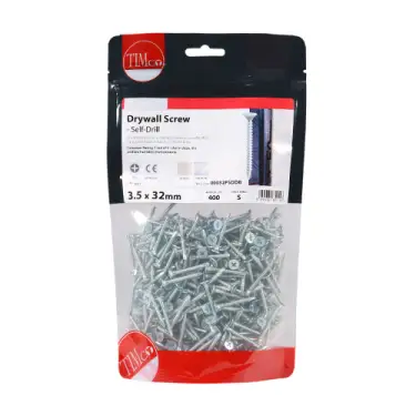 Click Here To Enlarge This Photo Of TIMCO Drywall Self-Drilling Bugle Head Silver Screws
