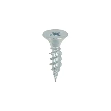 Click Here To Enlarge This Photo Of TIMCO Twin-Threaded Countersunk Silver Woodscrews