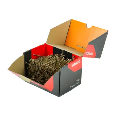 Click Here To Enlarge This Photo Of TIMCO Solo Countersunk Gold Woodscrews