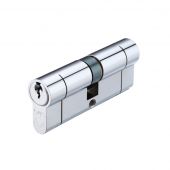 V5EP3545DPCE - Zoo Hardware Vier V5 Euro Profile Double Cylinder 80mm (35/45) Polished Chrome
