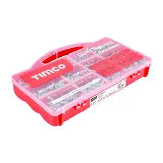TIMCO Self-Tapping Silver Screws Mixed Tray - STSTRAY
