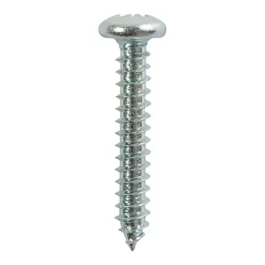 Click Here To Enlarge This Photo Of TIMCO Self-Tapping Pan Head Silver Screws