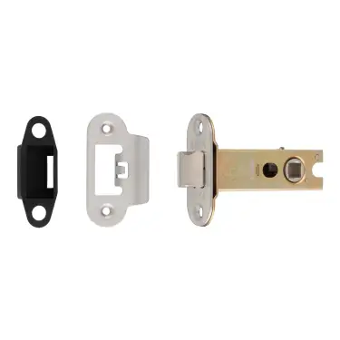 Click Here To Enlarge This Photo Of TLS5030SSS&sol;R  - Carlisle Brass Easi-T Heavy Duty 76mm Tubular Latch &lpar;Radius Corners&rpar; Satin Stainless Steel