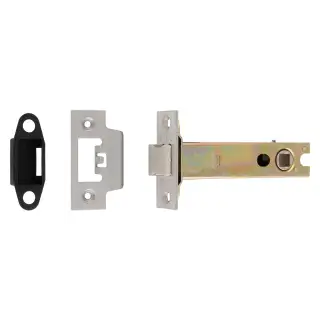 TLS5040SSS  - Carlisle Brass Easi-T Heavy Duty 102mm Tubular Latch &lpar;Square Corners&rpar; Satin Stainless Steel