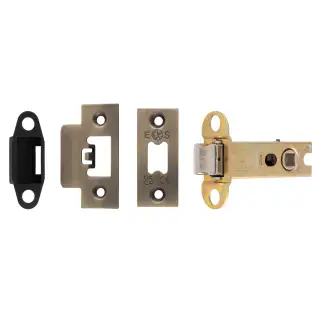 TLS5030AB  - Carlisle Brass Easi-T Heavy Duty 76mm Tubular Latch &lpar;Square Corners&rpar; Antique Brass