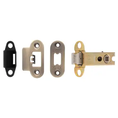 Click Here To Enlarge This Photo Of TLS5030AB&sol;R  - Carlisle Brass Easi-T Heavy Duty 76mm Tubular Latch &lpar;Radius Corners&rpar; Antique Brass