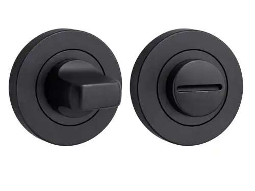 Click Here To Enlarge This Photo Of H2111BM - Hunta Matt Black Bathroom Turn & Release
