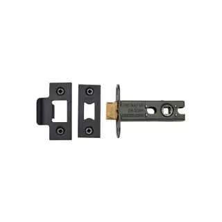 LAL0137-BLK M&period;Marcus CE Heavy Duty Tubular Latch 3" Matt Black Finish